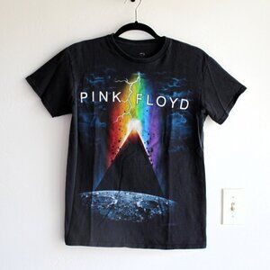Pink Floyd Shirt Mens Small Black Liquid Blue Dark Side Of The Moon Retro